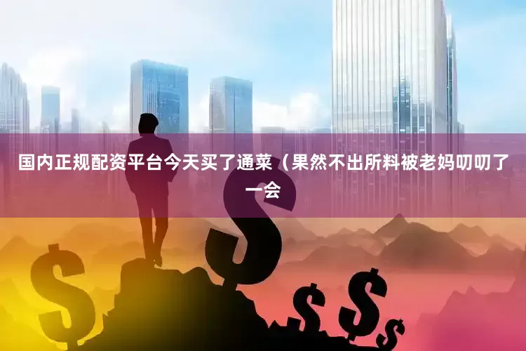 国内正规配资平台今天买了通菜（果然不出所料被老妈叨叨了一会